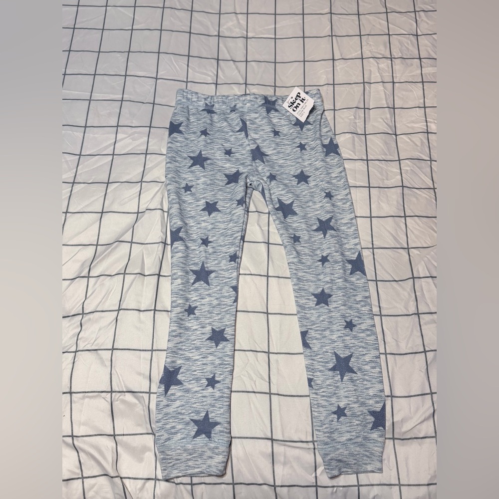 Blue Star Pattern Kids Casual Pants